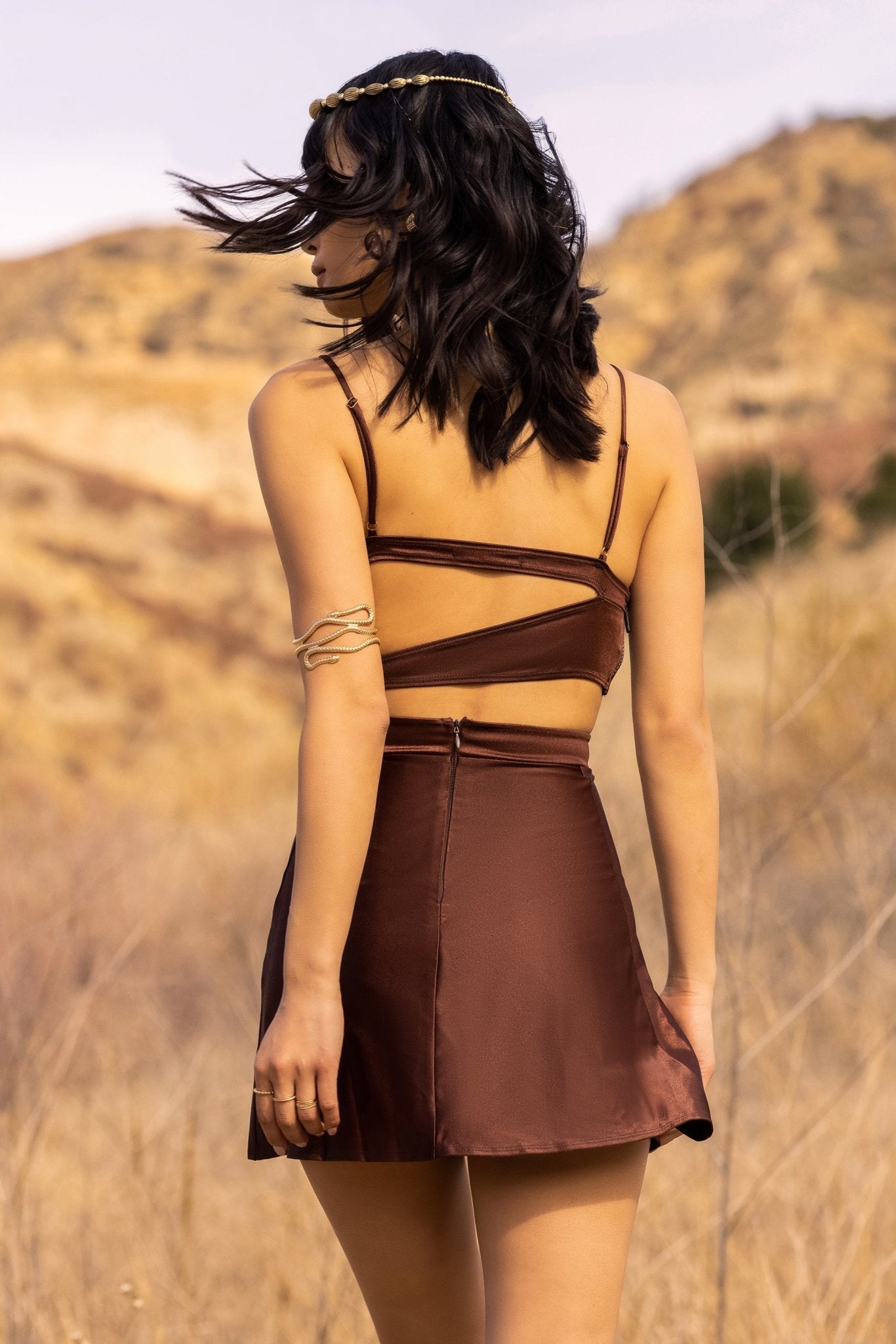 Kamsar Skirt in Cocoa - Sincerely Ria