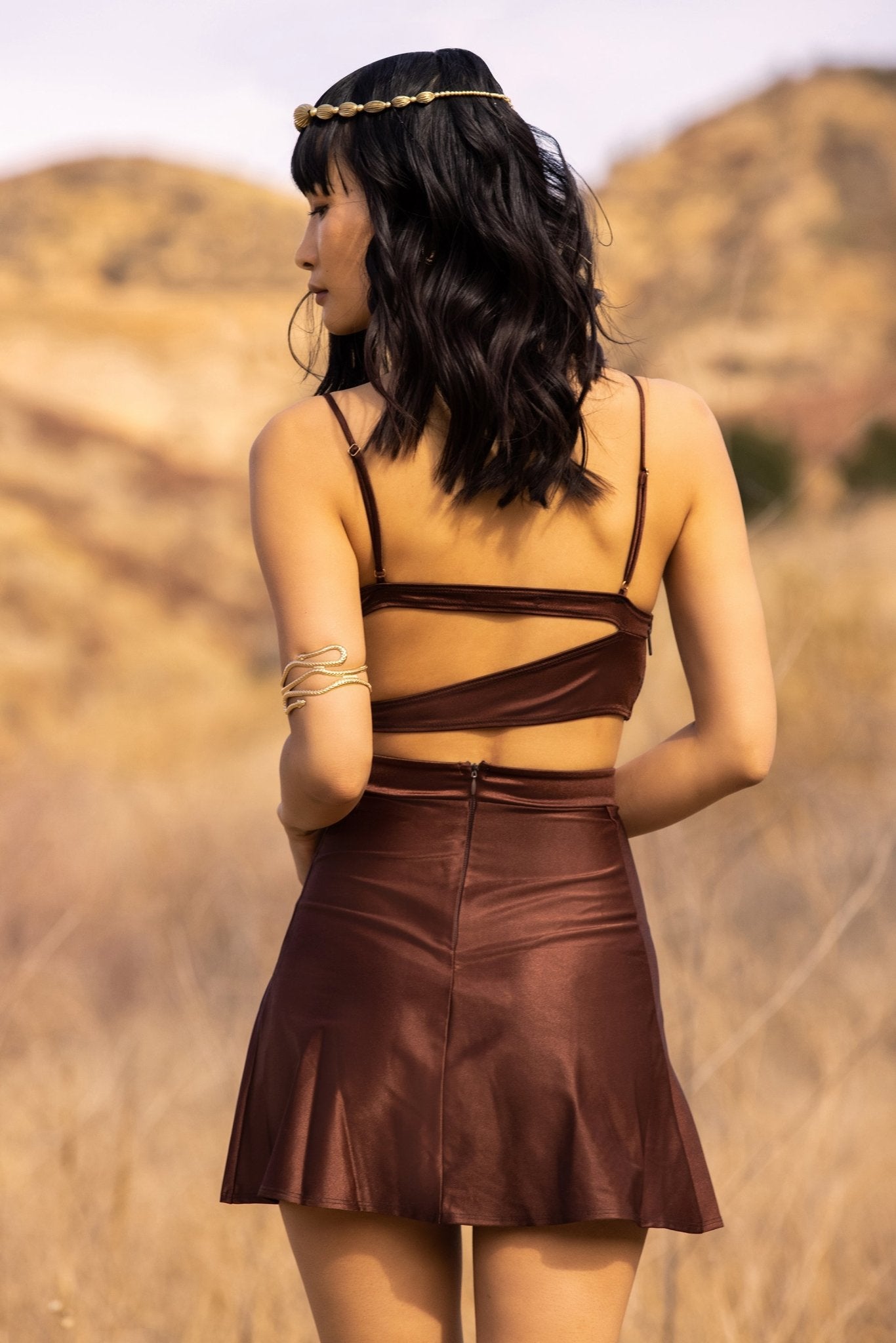 Kamsar Skirt in Cocoa - Sincerely Ria