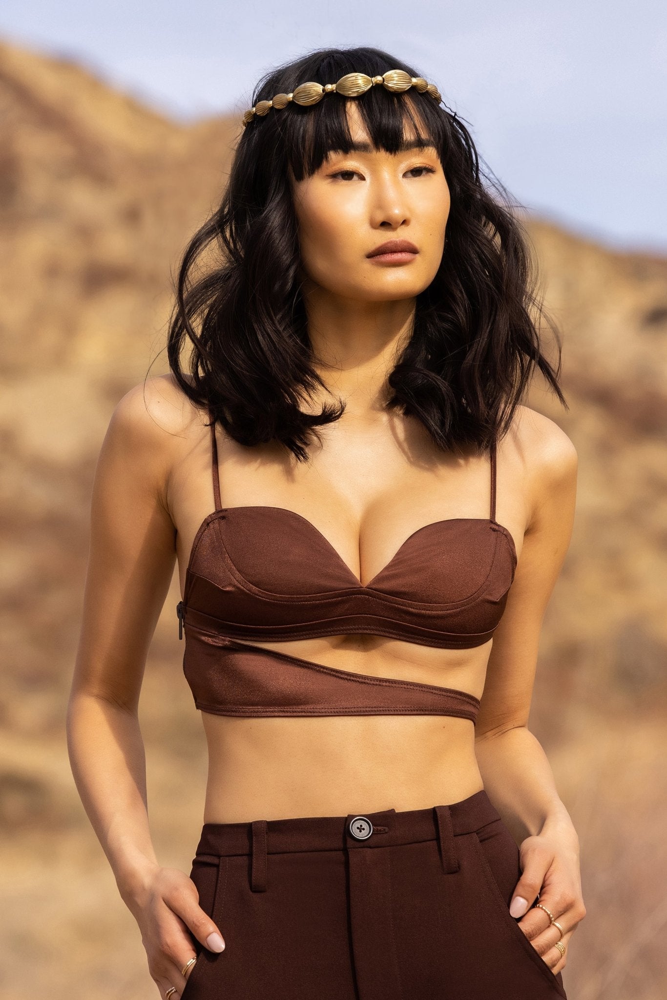 Kamsar Top in Cocoa - Sincerely Ria