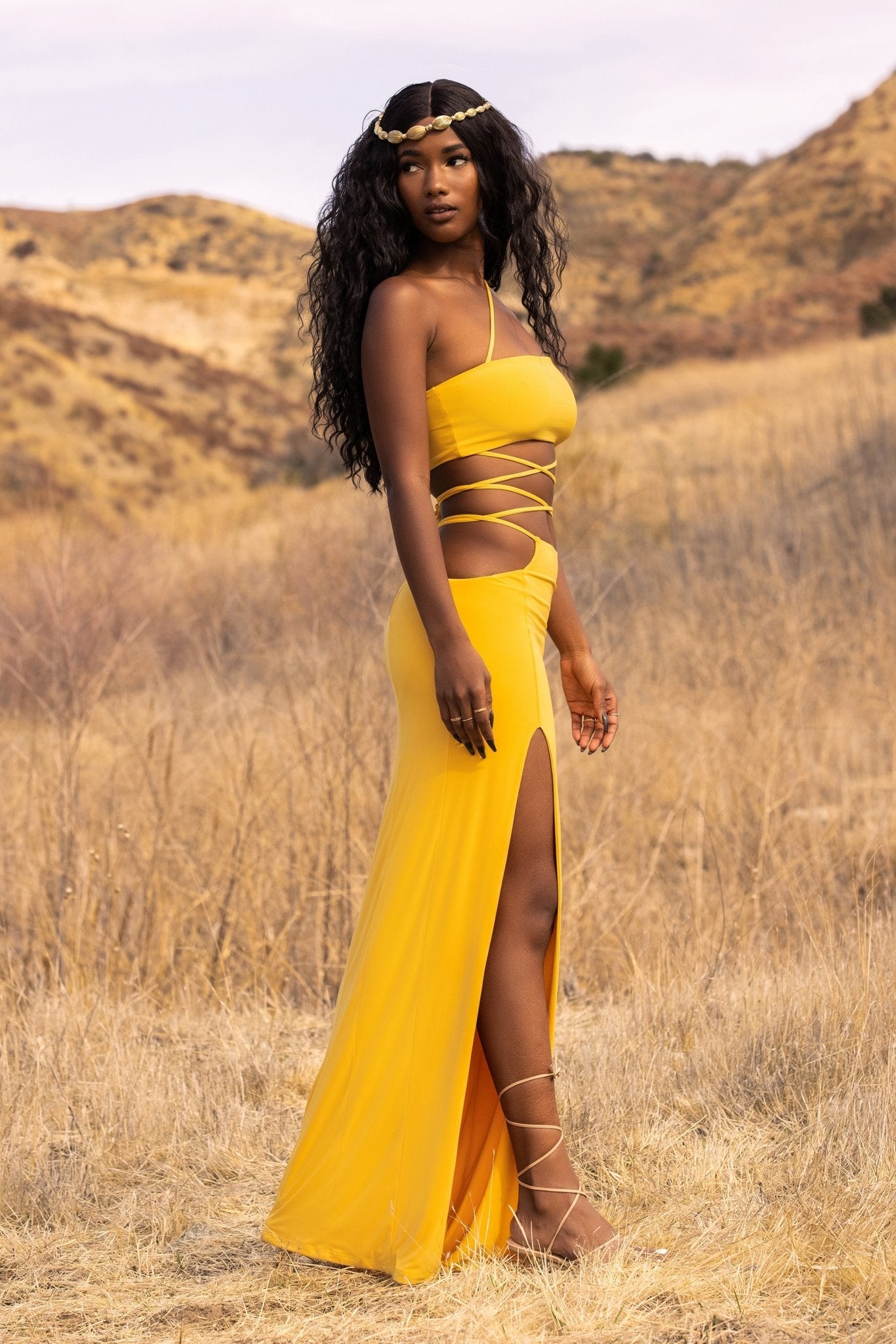 Kindia Top in Gold - Sincerely Ria